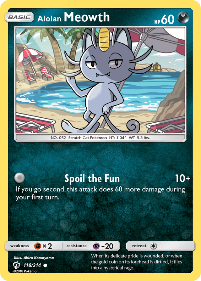 Alolan Meowth — Lost Thunder #118