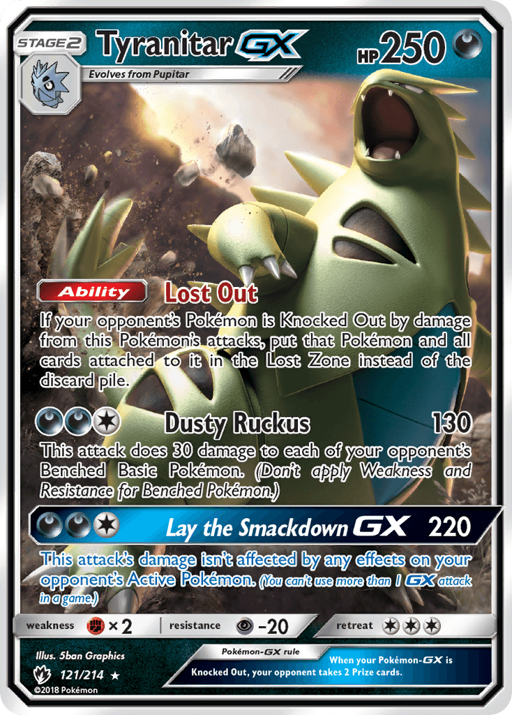 Tyranitar-GX — Lost Thunder #121