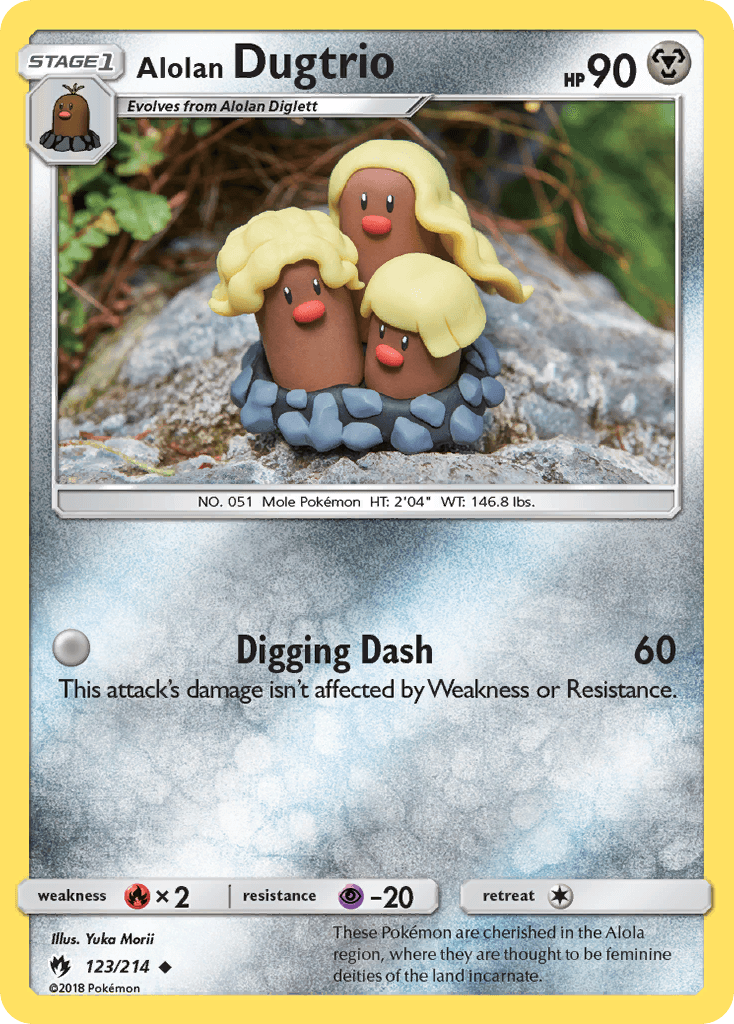 Alolan Dugtrio — Lost Thunder #123