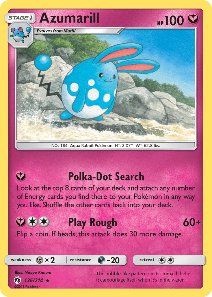 Azumarill — Lost Thunder #136