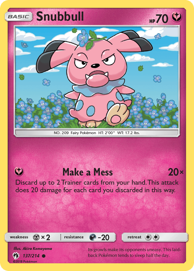 Snubbull — Lost Thunder #137