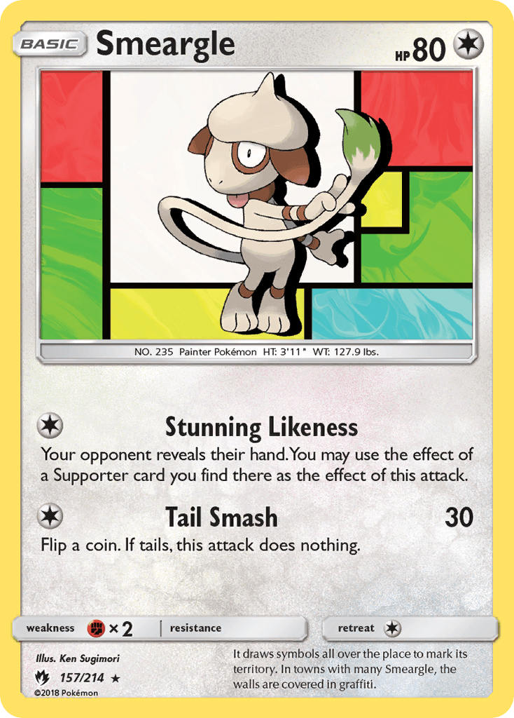 Smeargle — Lost Thunder #157