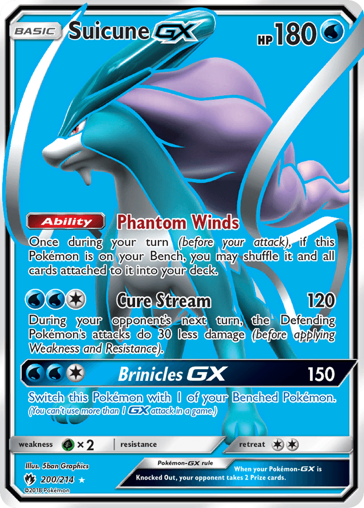 Suicune-GX — Lost Thunder #200