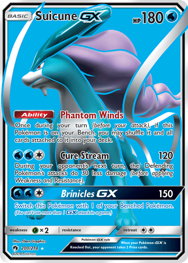 Suicune-GX — Lost Thunder #200
