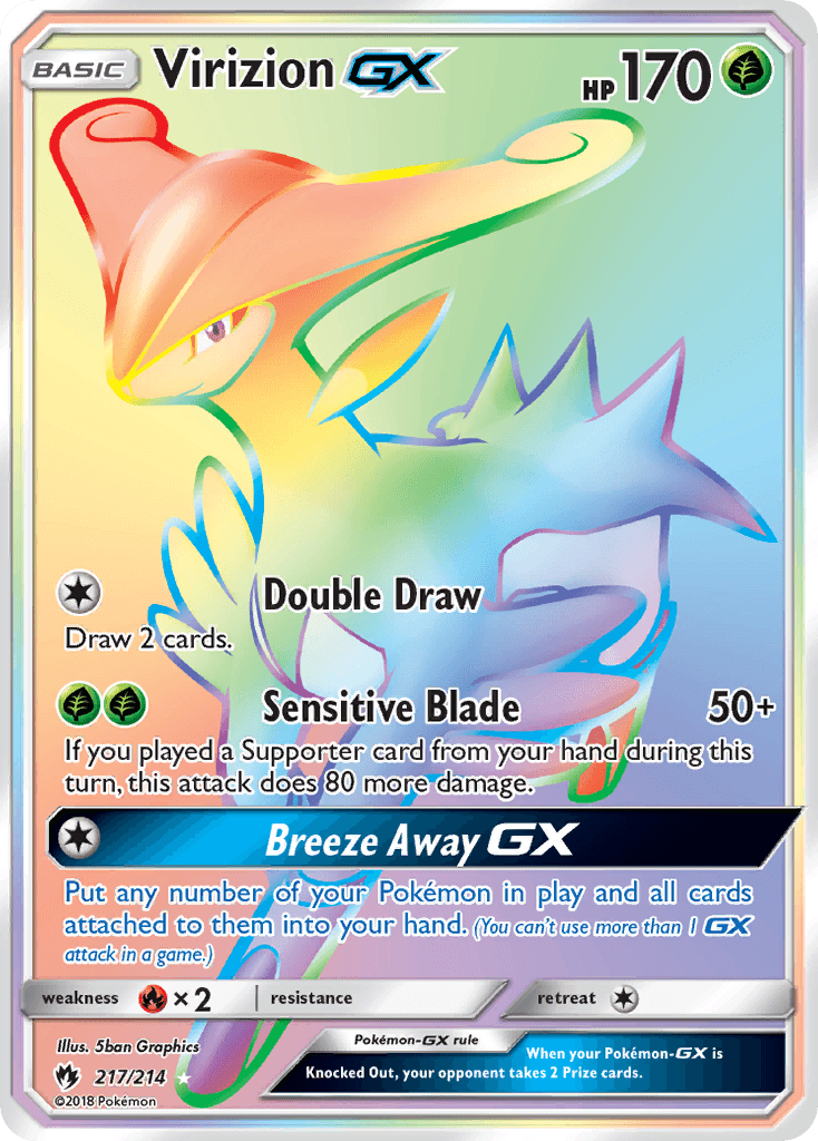 Virizion-GX — Lost Thunder #217