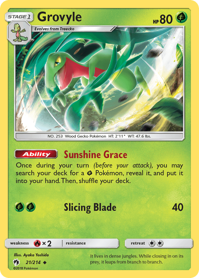 Grovyle — Lost Thunder #21