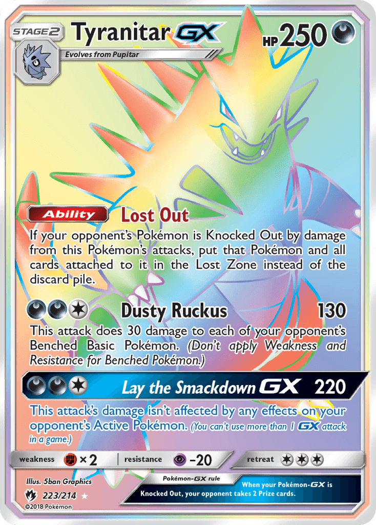 Tyranitar-GX — Lost Thunder #223