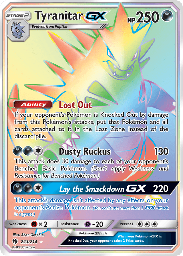 Tyranitar-GX — Lost Thunder #223