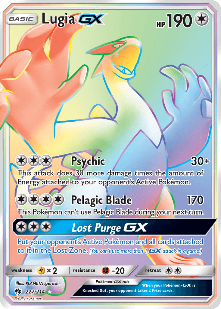 Lugia-GX — Lost Thunder #227
