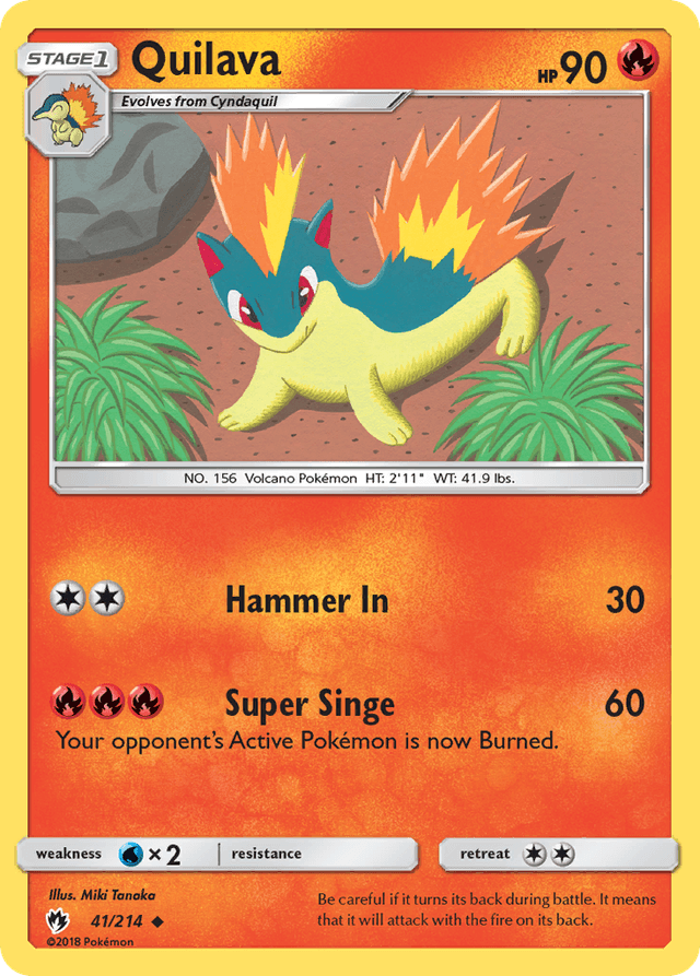 Quilava — Lost Thunder #41