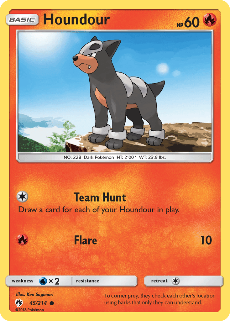 Houndour — Lost Thunder #45