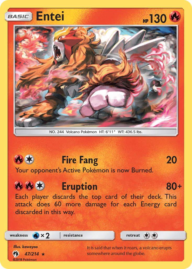 Entei — Lost Thunder #47