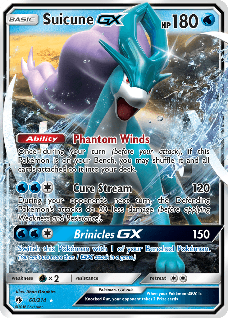 Suicune-GX — Lost Thunder #60