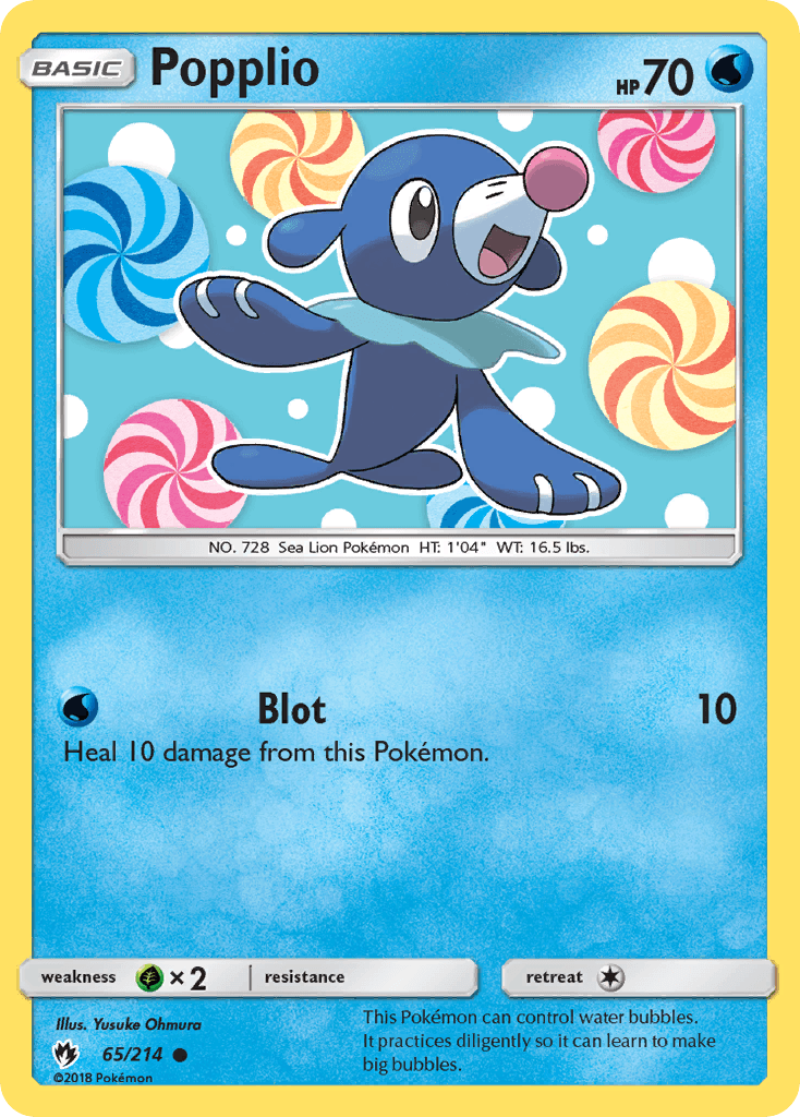 Popplio — Lost Thunder #65