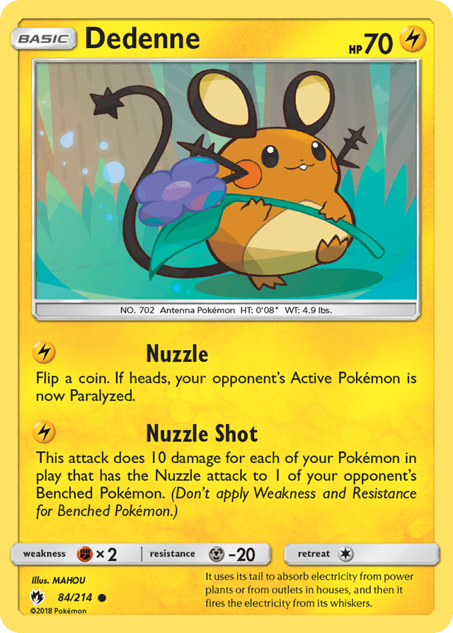 Dedenne — Lost Thunder #84