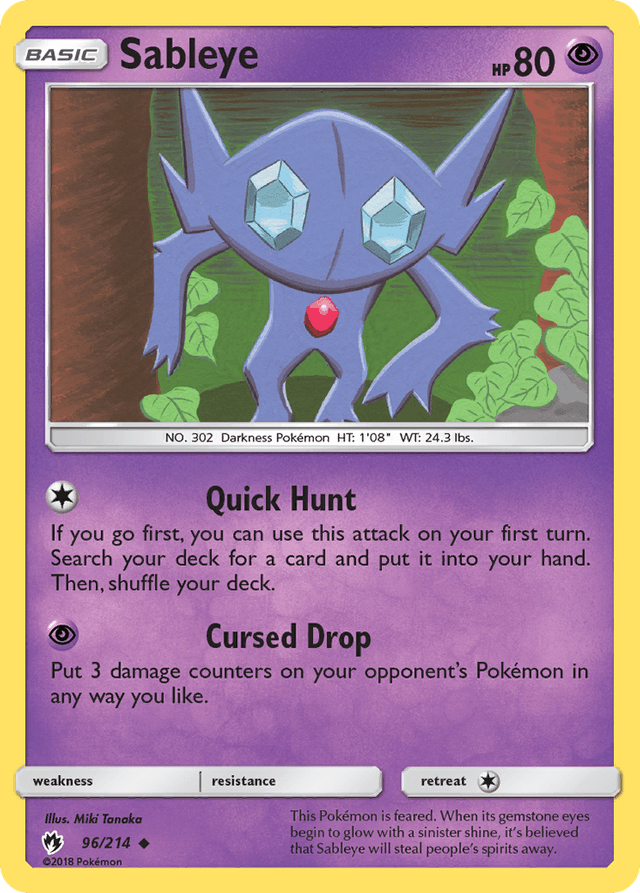 Sableye — Lost Thunder #96