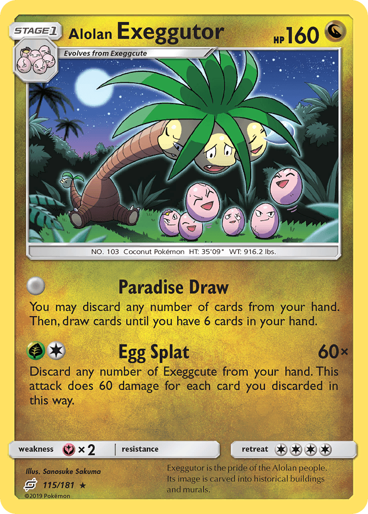 Alolan Exeggutor — Team Up #115