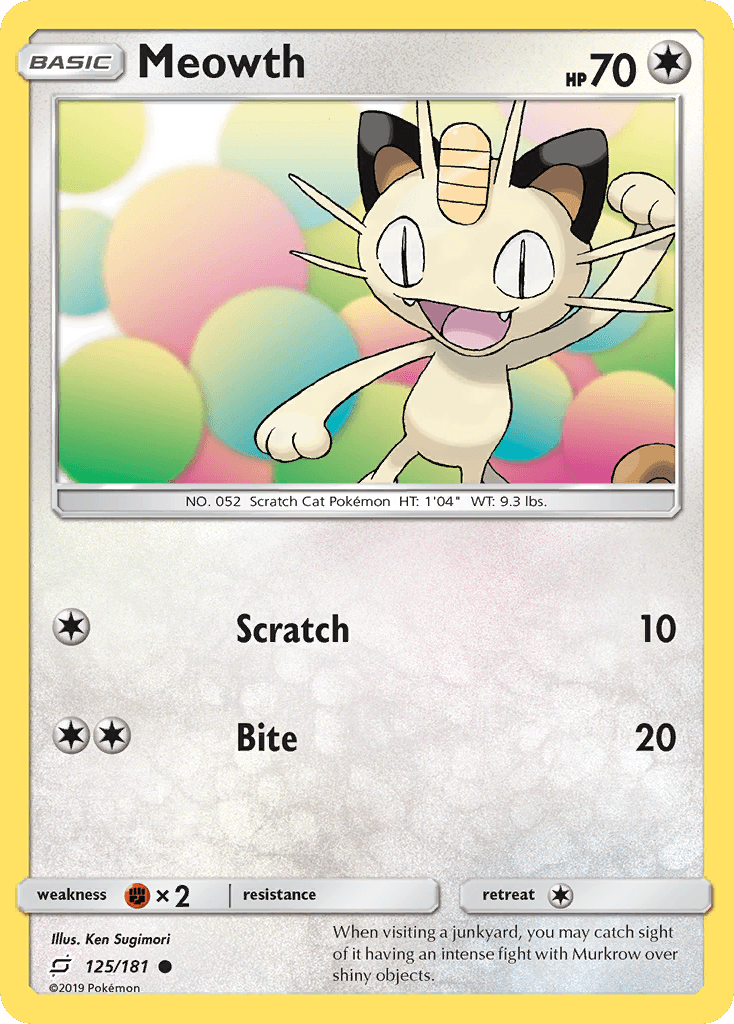 Meowth — Team Up #125