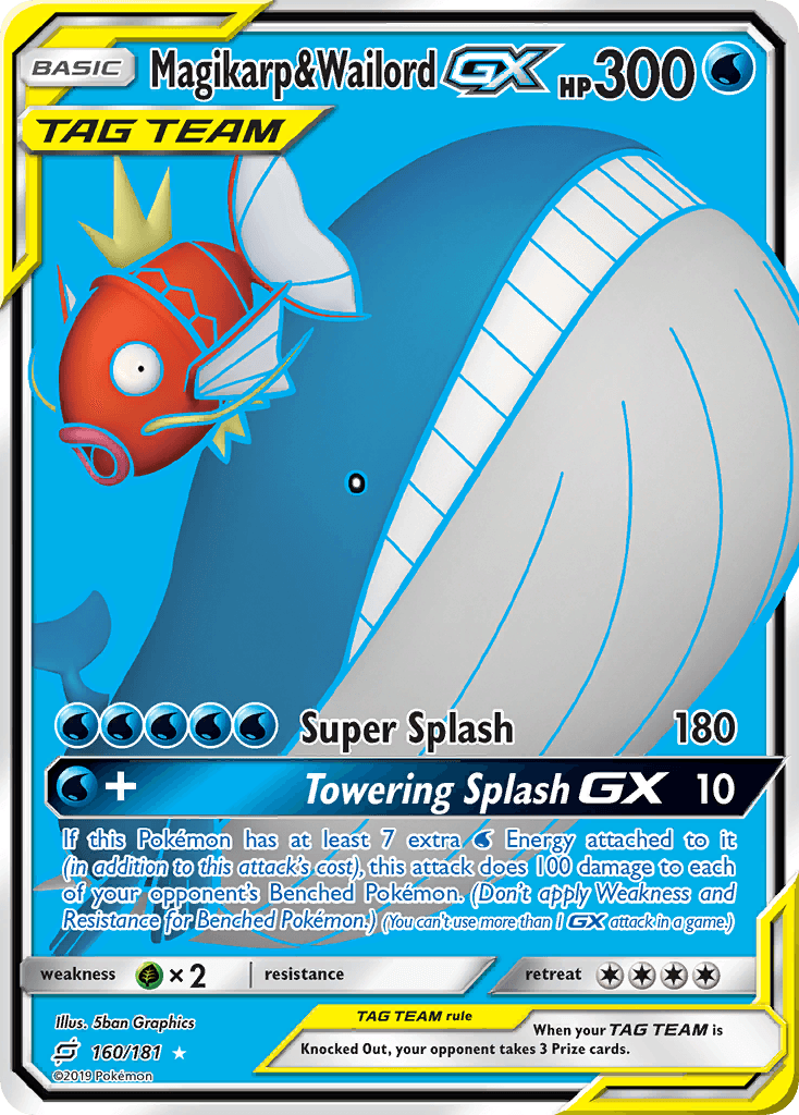 Magikarp & Wailord-GX — Team Up #160