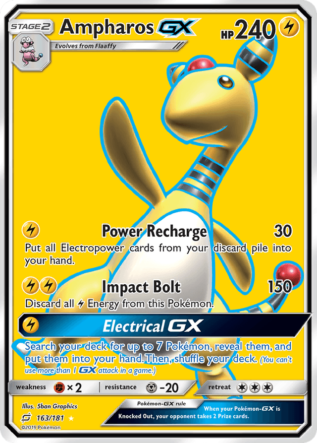 Ampharos-GX — Team Up #163