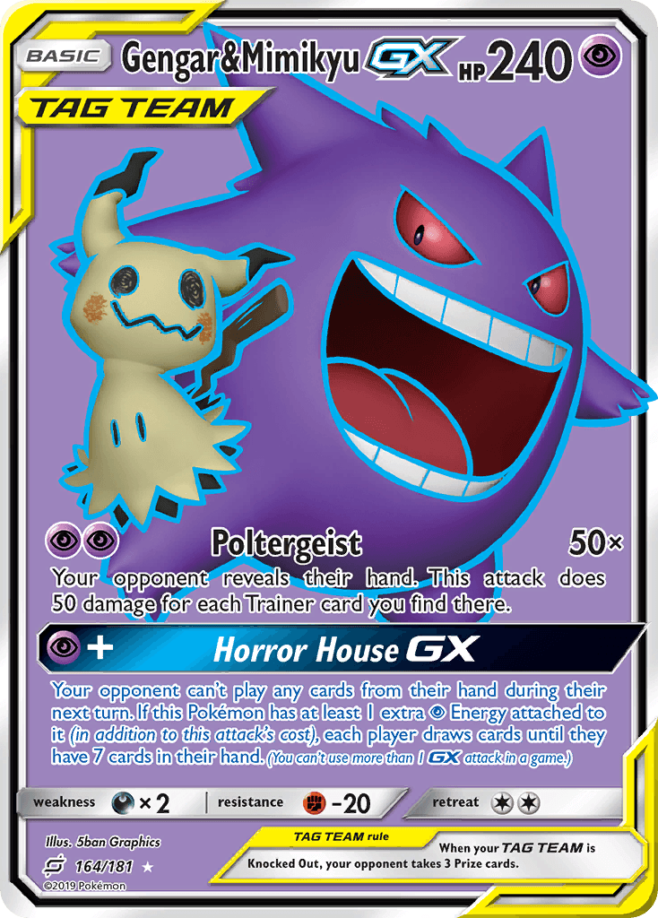 Gengar & Mimikyu-GX — Team Up #164