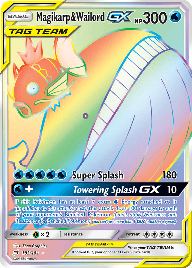 Magikarp & Wailord-GX — Team Up #183