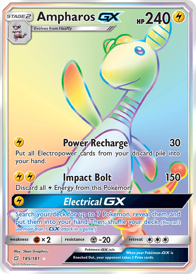 Ampharos-GX — Team Up #185
