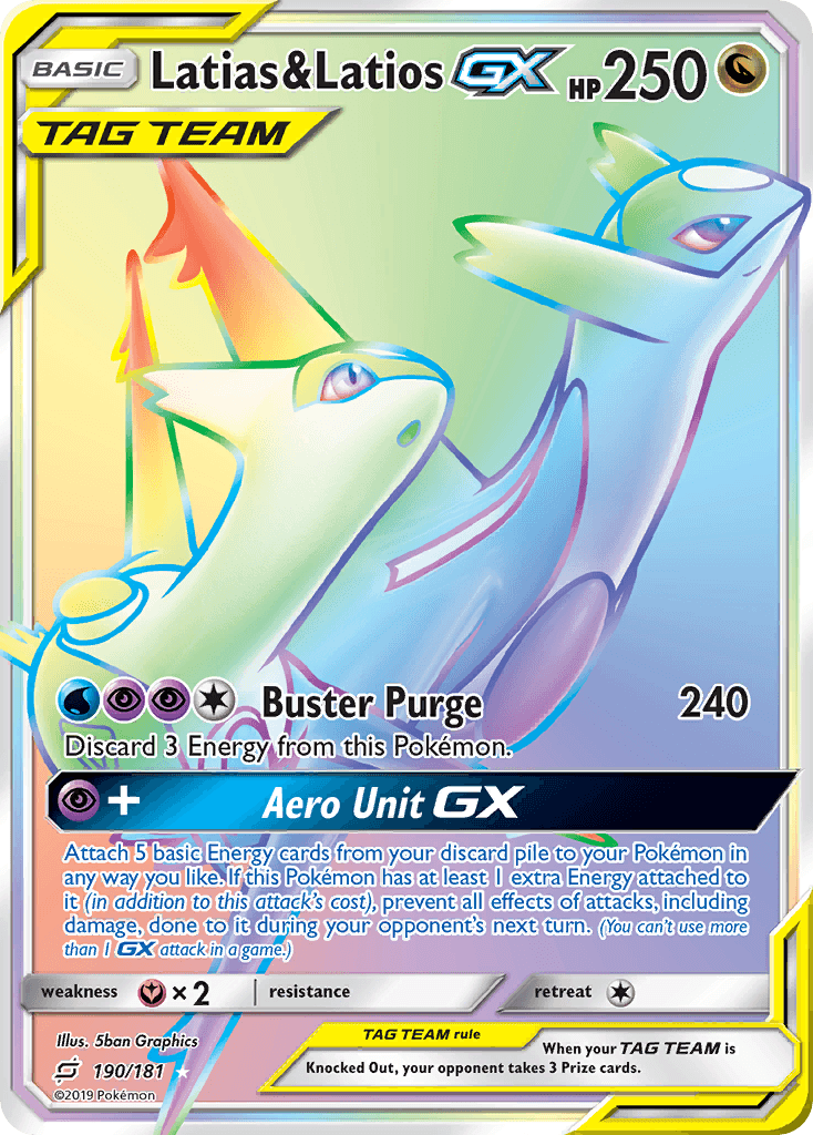 Latias & Latios-GX — Team Up #190