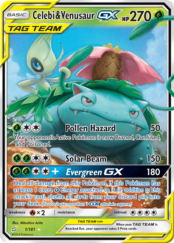 Celebi & Venusaur-GX — Team Up #1