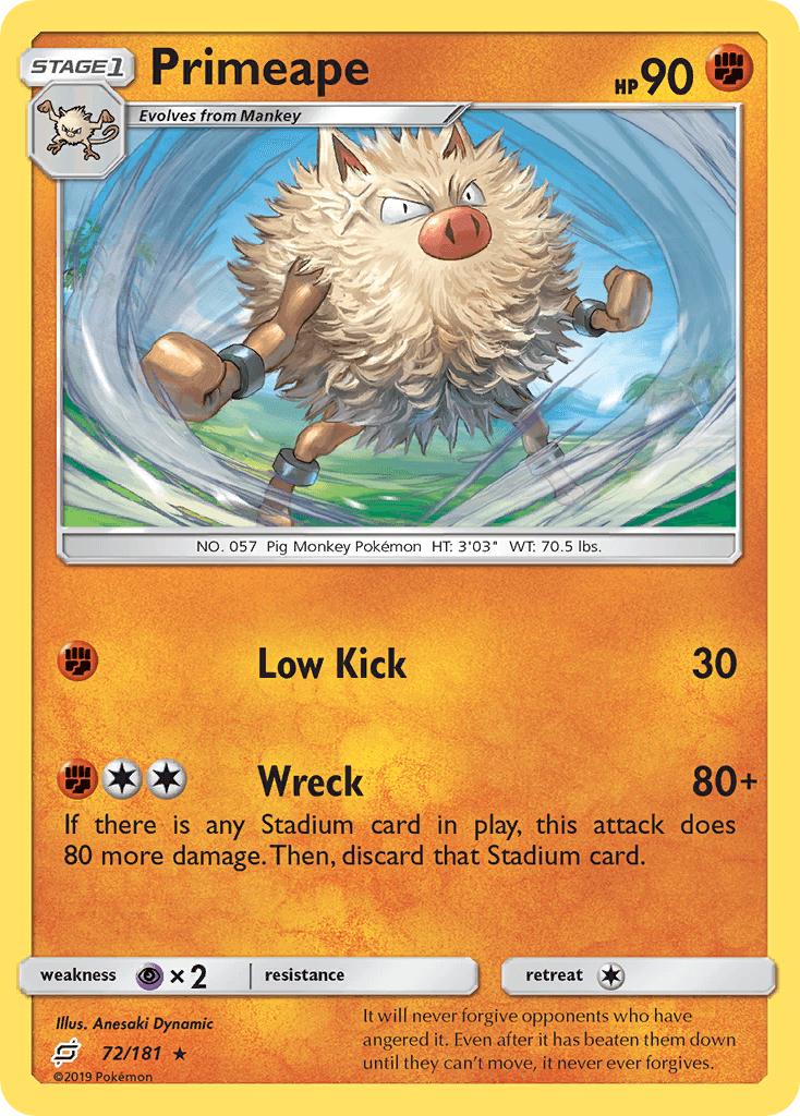 Primeape — Team Up #72