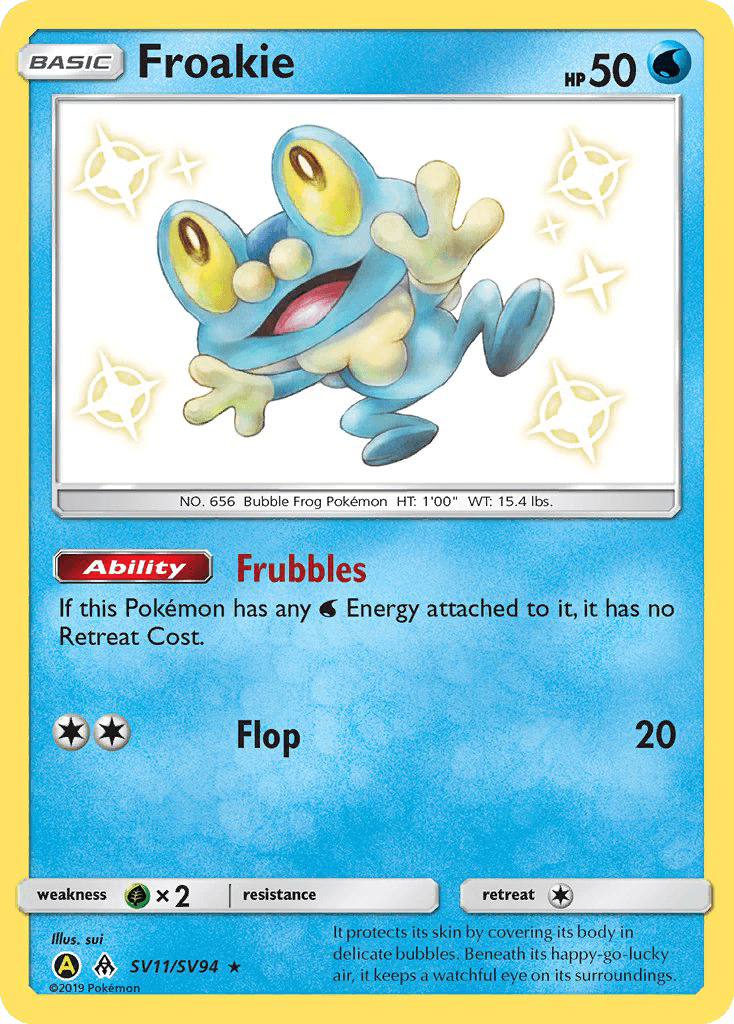 Froakie — Hidden Fates Shiny Vault #SV11