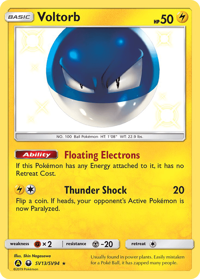 Voltorb — Hidden Fates Shiny Vault #SV13