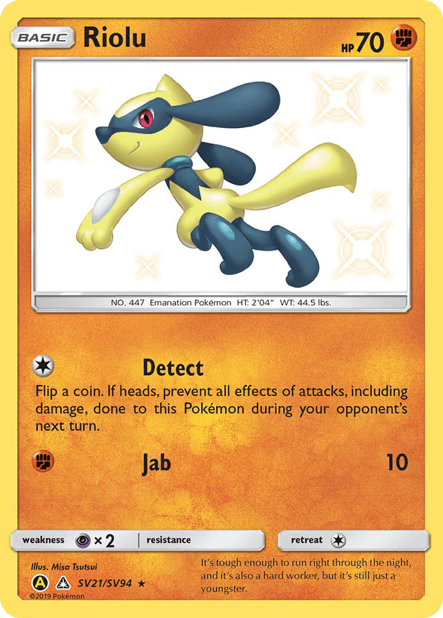 Riolu — Hidden Fates Shiny Vault #SV21