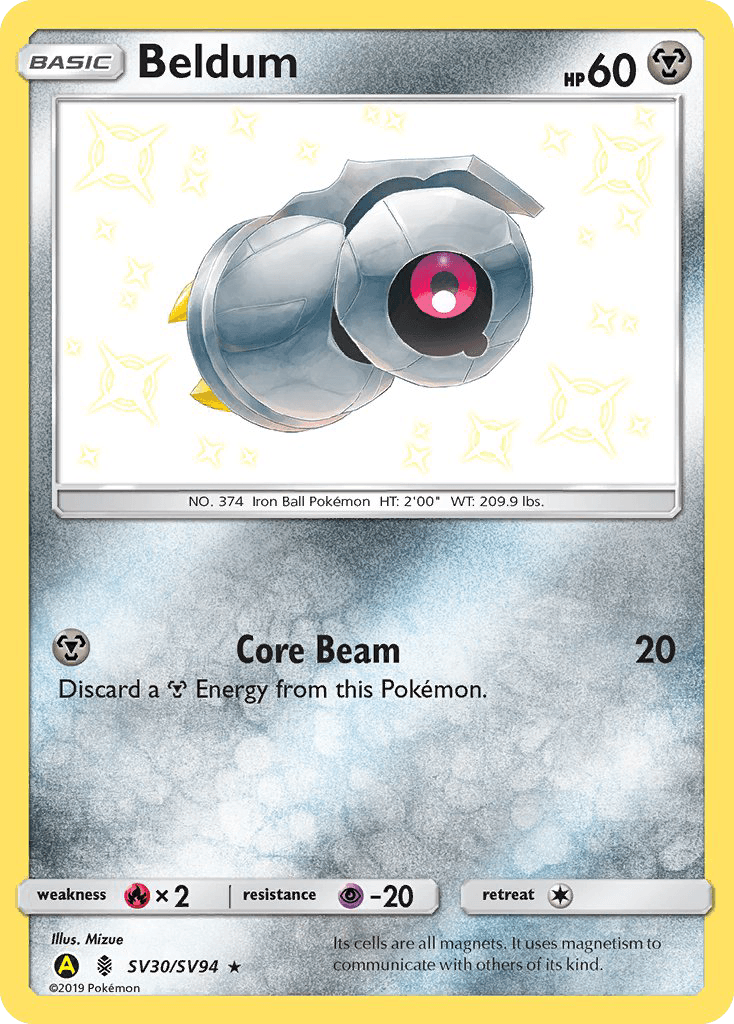 Beldum — Hidden Fates Shiny Vault #SV30