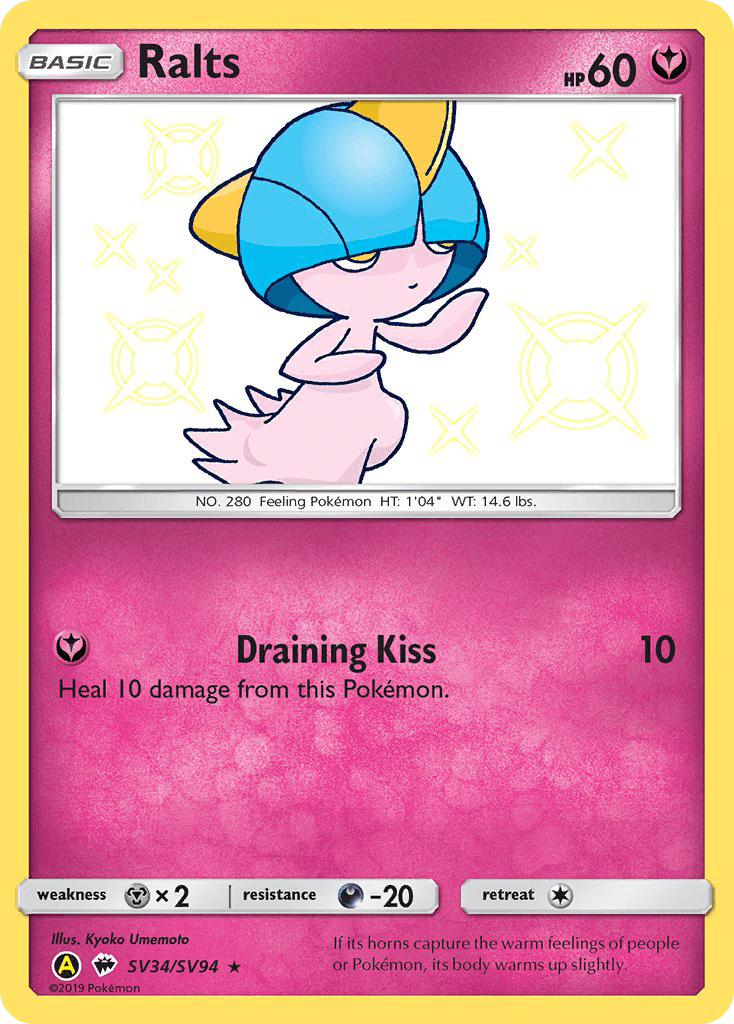 Ralts — Hidden Fates Shiny Vault #SV34