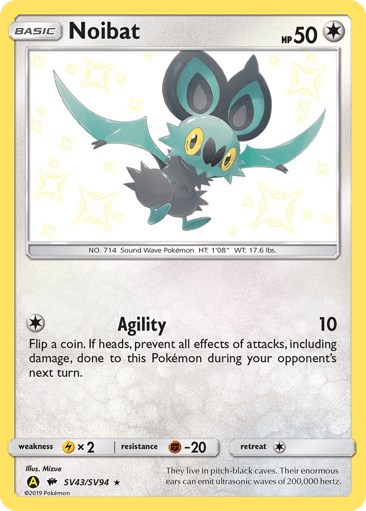 Noibat — Hidden Fates Shiny Vault #SV43