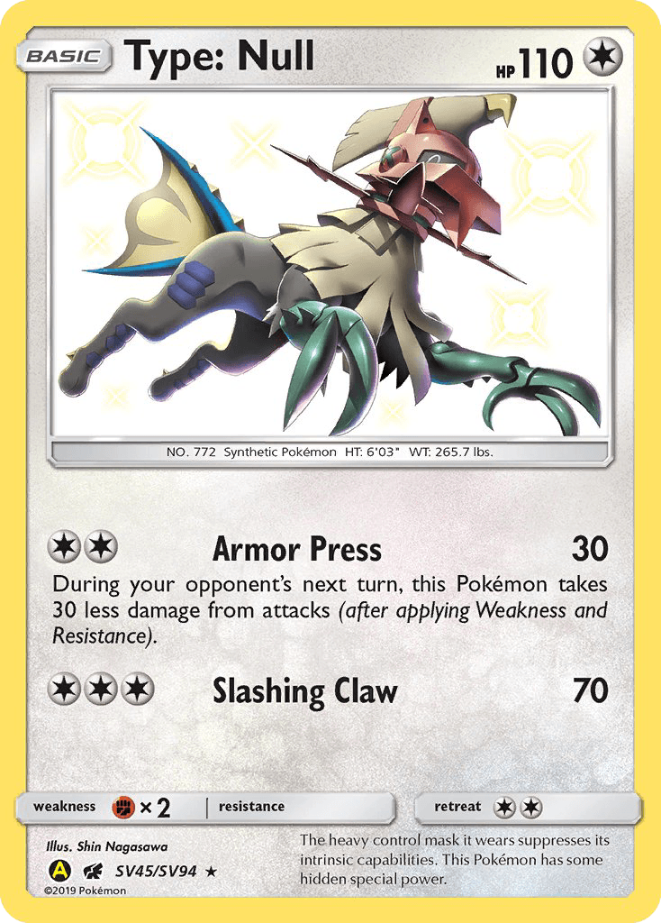 Type: Null — Hidden Fates Shiny Vault #SV45
