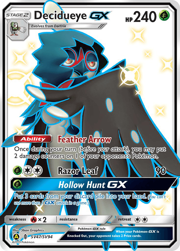 Decidueye-GX — Hidden Fates Shiny Vault #SV47