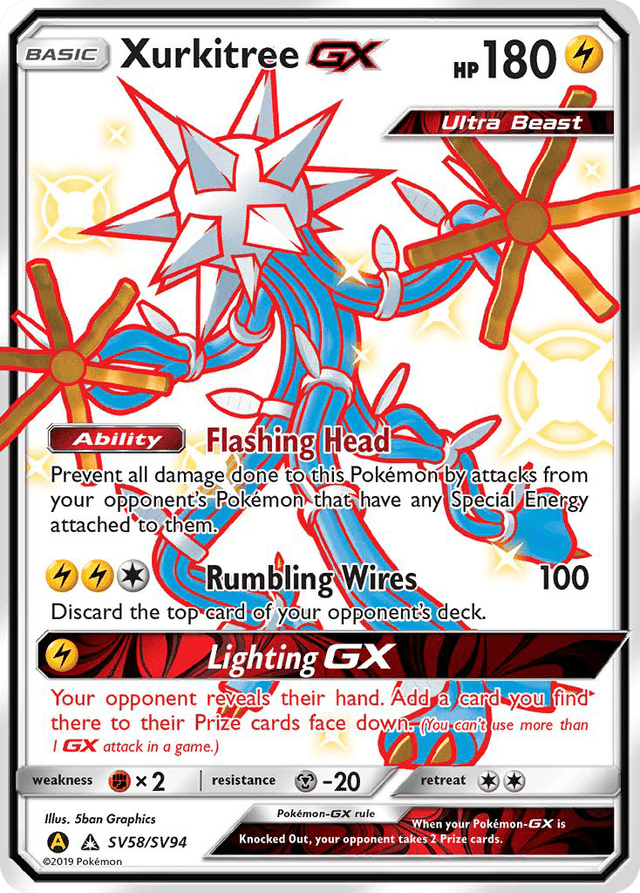 Xurkitree-GX — Hidden Fates Shiny Vault #SV58