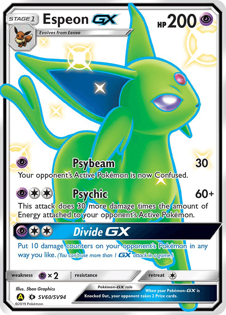 Espeon-GX — Hidden Fates Shiny Vault #SV60