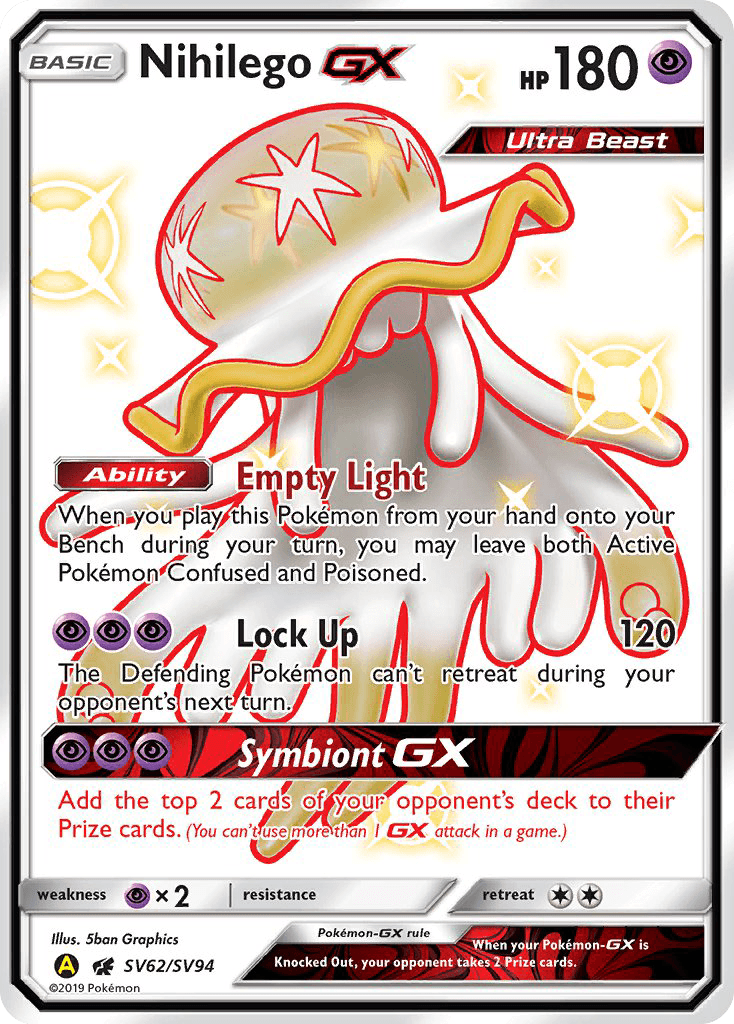 Nihilego-GX — Hidden Fates Shiny Vault #SV62