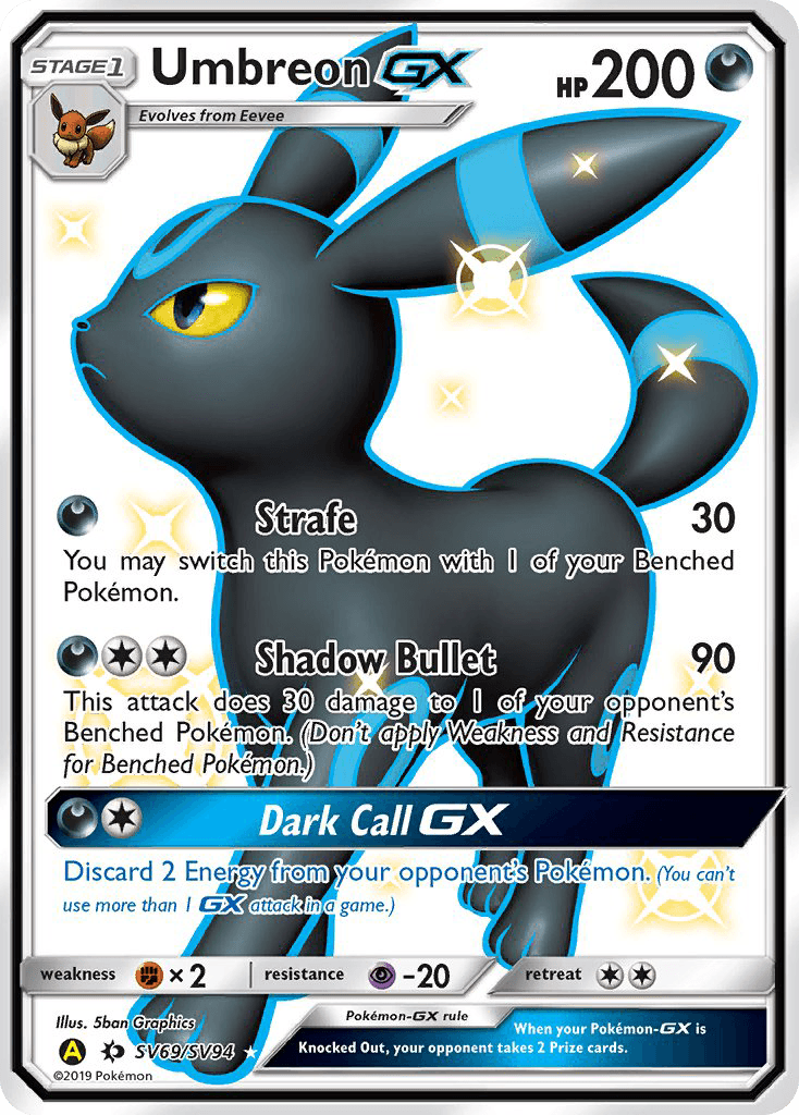 Umbreon-GX — Hidden Fates Shiny Vault #SV69