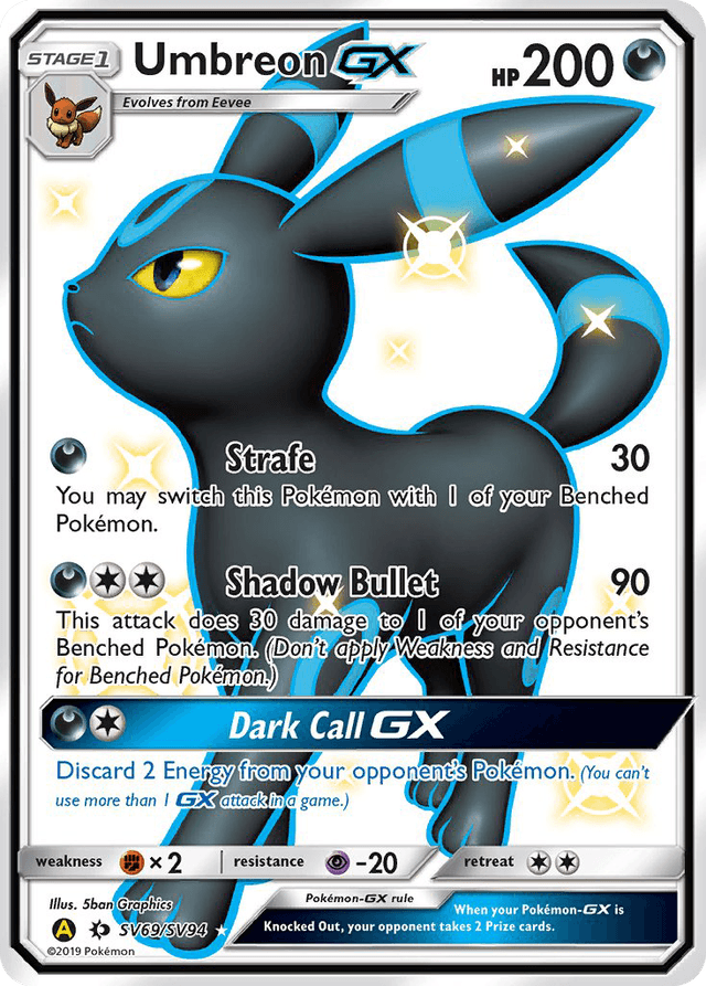 Umbreon-GX — Hidden Fates Shiny Vault #SV69