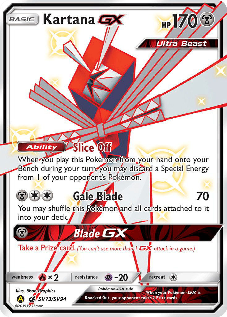 Kartana-GX — Hidden Fates Shiny Vault #SV73