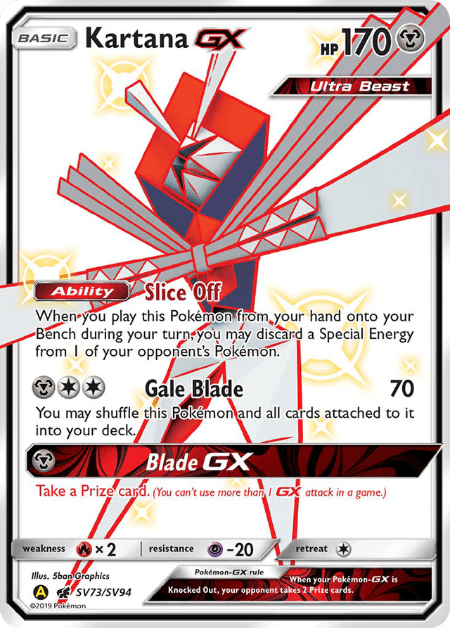 Kartana-GX — Hidden Fates Shiny Vault #SV73