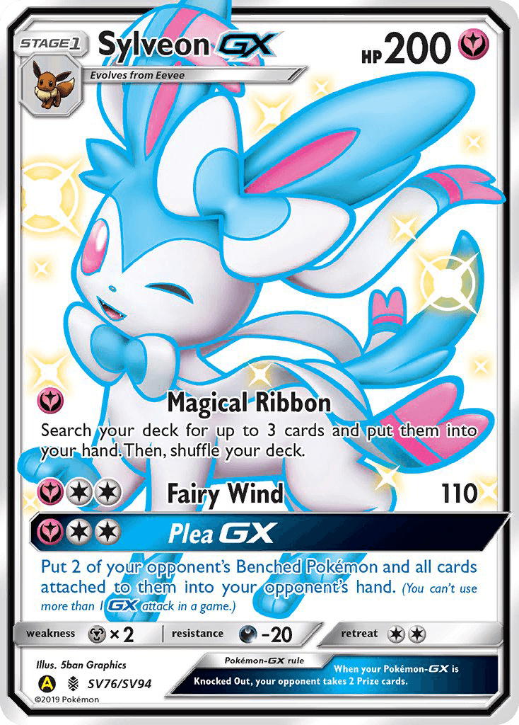 Sylveon-GX — Hidden Fates Shiny Vault #SV76