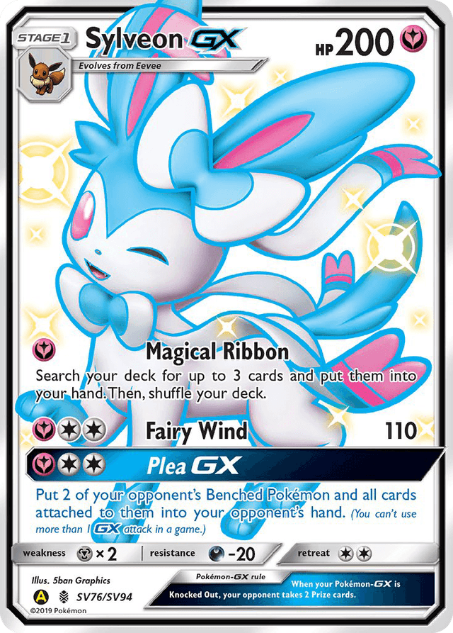 Sylveon-GX — Hidden Fates Shiny Vault #SV76