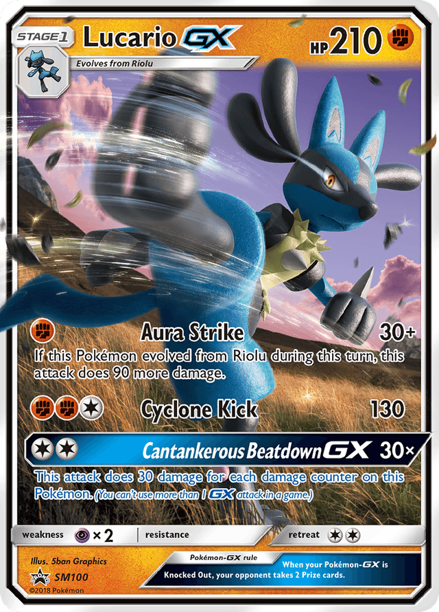 Lucario-GX — SM Black Star Promos #SM100