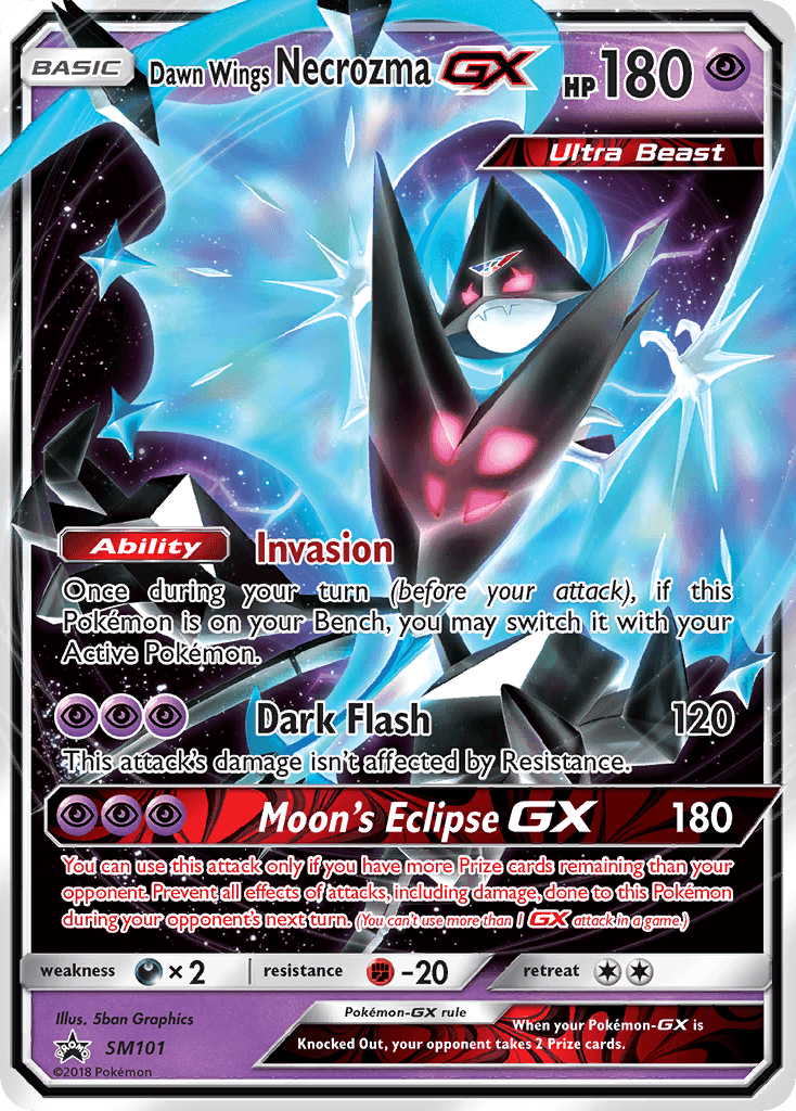 Dawn Wings Necrozma-GX — SM Black Star Promos #SM101