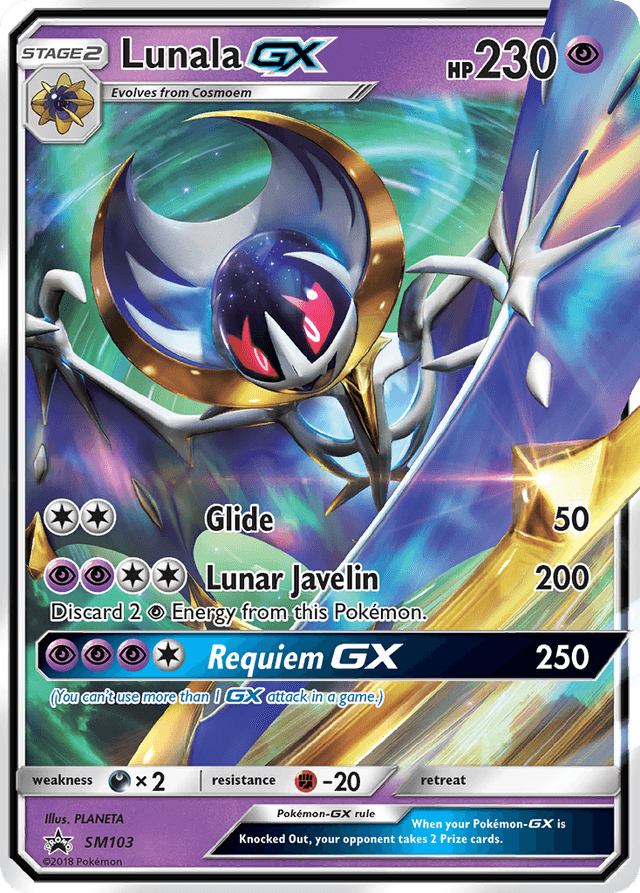 Lunala-GX — SM Black Star Promos #SM103
